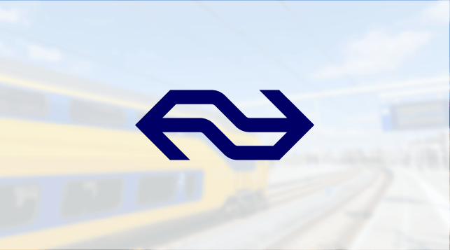 NS logo with NS train behind